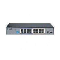 D-LINK 16-PORT 10/100 LONG RANGE POE+SURVILLANCE SWITCH