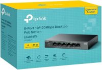 TP-LINK 6-PORT 10/100 MBPS DESKTOP POE+SWITCH